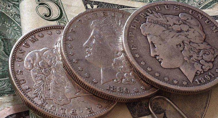 Wie kann man den Wert einer Silberdollar-Münze darstellen?