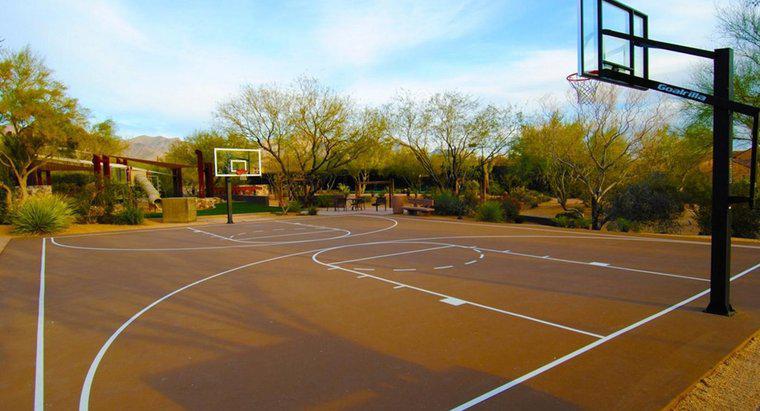 Wie viele Runden braucht man um einen Basketballplatz, um eine Meile zu erreichen?