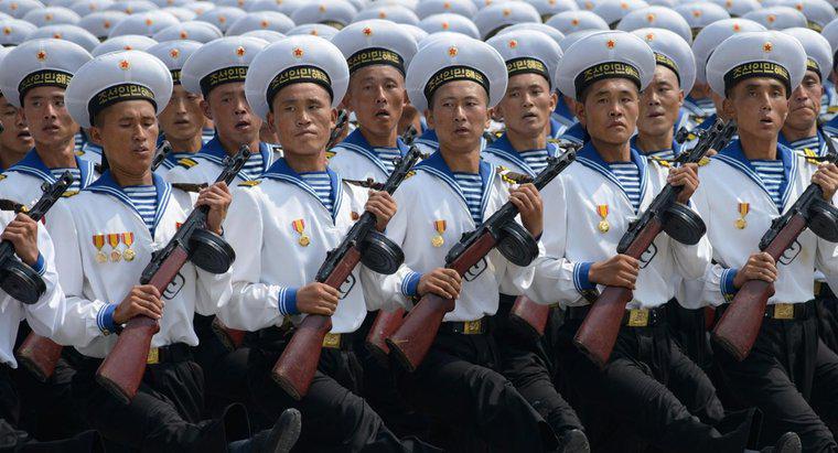 Wie groß ist die nordkoreanische Marine?