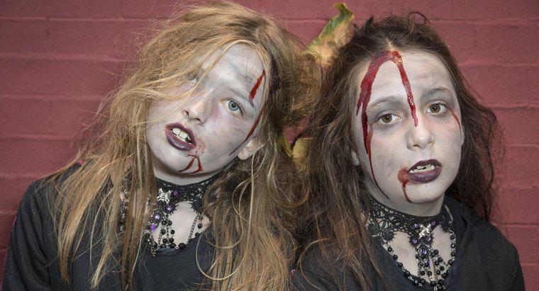 Wie malt man ein Zombie-Gesicht für Halloween?