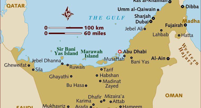 Wie groß ist die Entfernung zwischen Abu Dhabi und Dubai?
