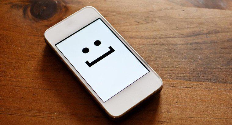 Was ist das Symbol für ein Smiley-Gesicht beim SMS?