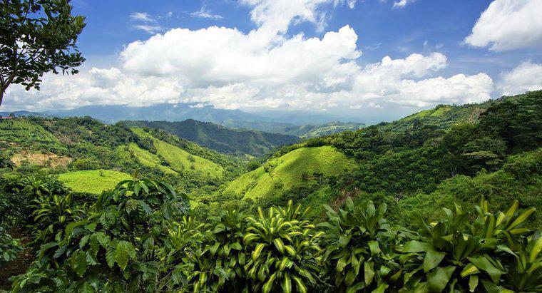 Was sind die drei wichtigsten Landschaftsformen in Mittelamerika?