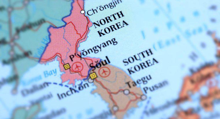 Welches Land ist größer, Nordkorea oder Südkorea?
