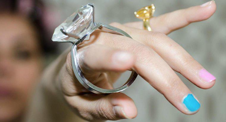 Wie repariert man einen Ring, der für einen Finger zu groß ist?
