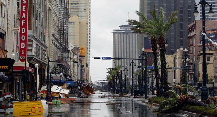 War das French Quarter von New Orleans das am stärksten vom Hurrikan Katrina betroffene Gebiet?