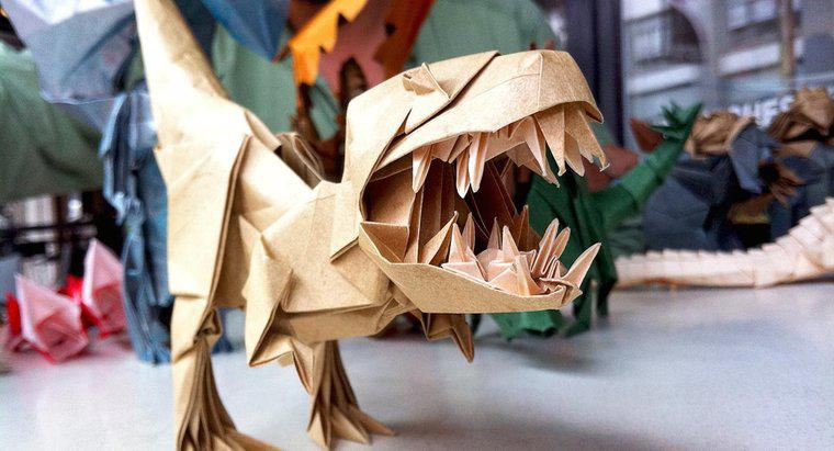 Wie macht man einen Origami T. Rex?