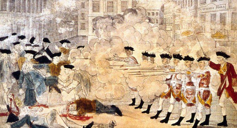 Wie reagierten die Kolonisten auf das Massaker von Boston?