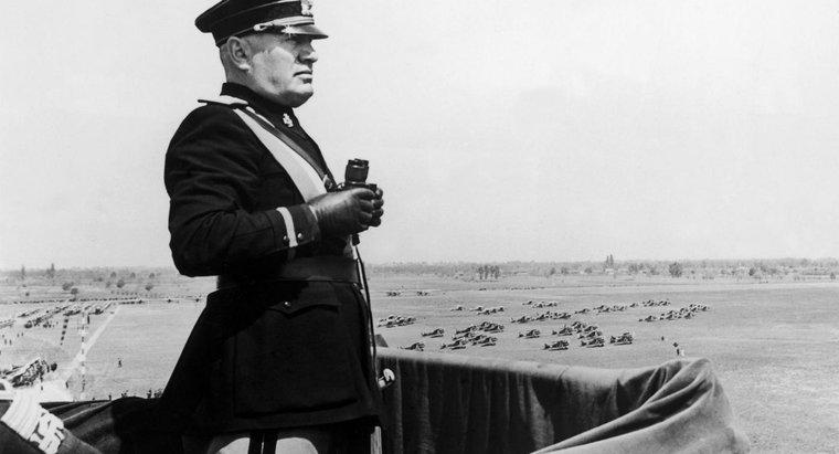 Was waren Benito Mussolinis Tore für Italien?