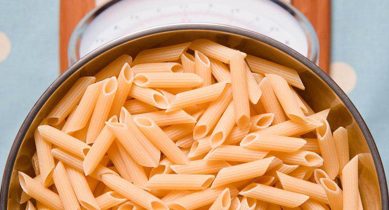 Wie viel gekochte Pasta trocknet ungekochte Pasta aus?