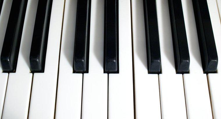 Woraus bestehen Klaviertasten?