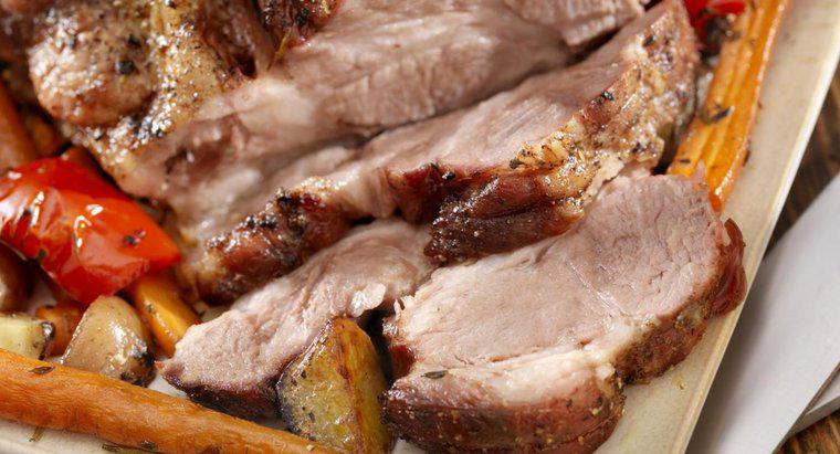 Bei welcher Temperatur ist Schweinefleisch fertig gegart