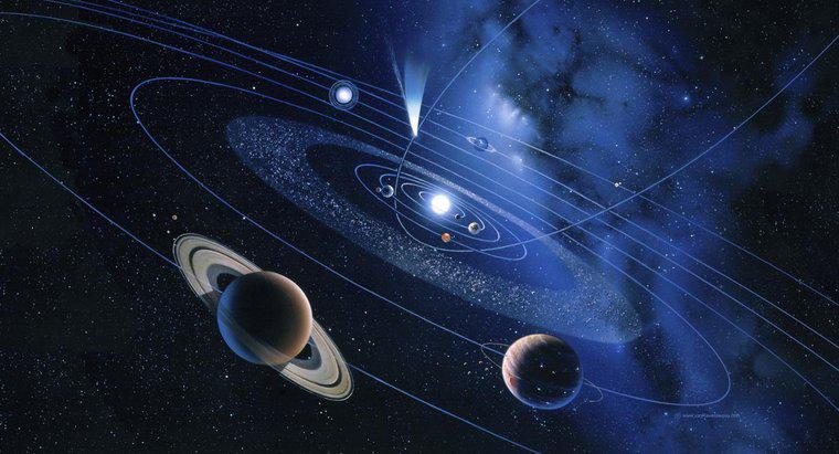 Wie weit ist Saturn von der Sonne entfernt?