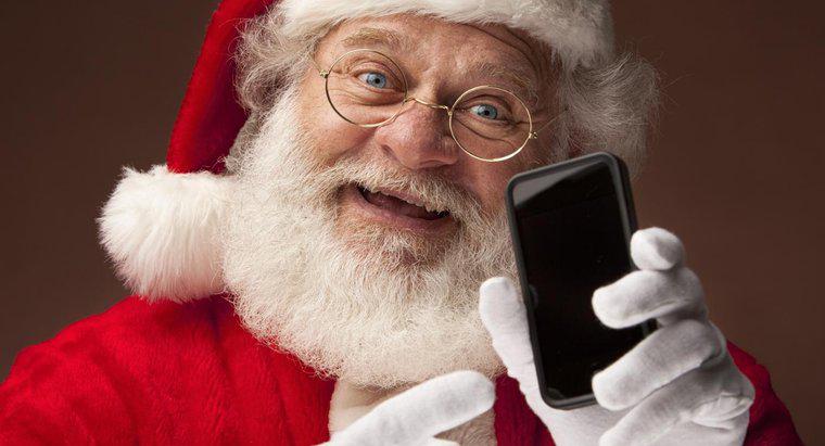 Kann ein Kind dem Weihnachtsmann eine SMS schicken?