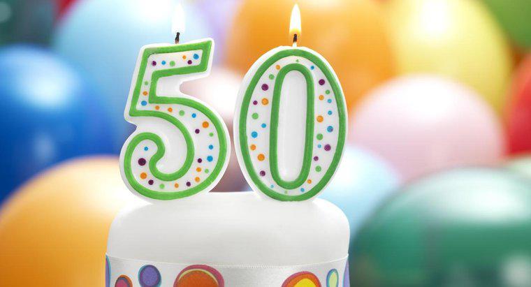 Was sollten Sie in einer Rede zum 50. Geburtstag sagen?