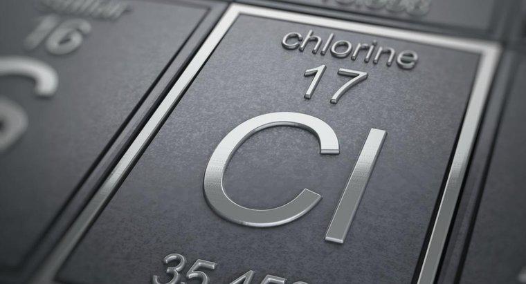 Was sind einige physikalische Eigenschaften von Chlor?