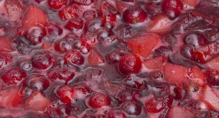 Was ist ein gutes Rezept für hausgemachte Cranberry-Sauce?