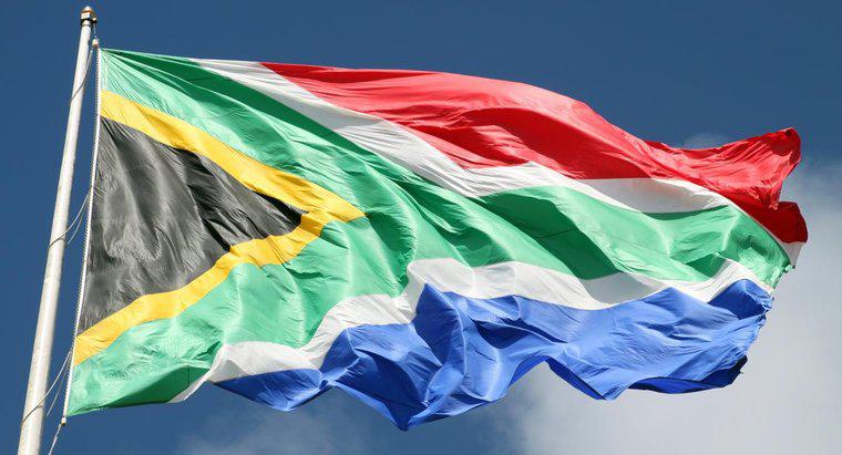 Was bedeuten die Farben der südafrikanischen Flagge?