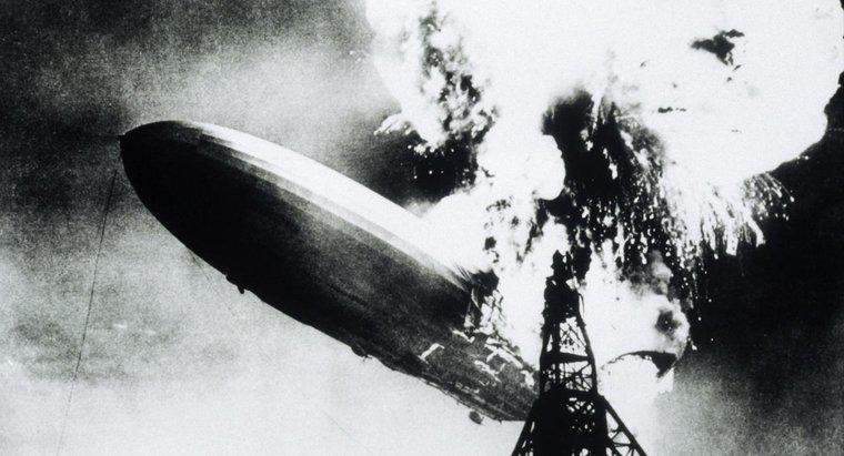 Welches Gas wurde bei der Hindenburg-Katastrophe verwendet?