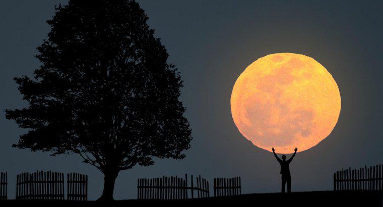 Wie viel vom Mond wird immer von der Sonne beleuchtet?