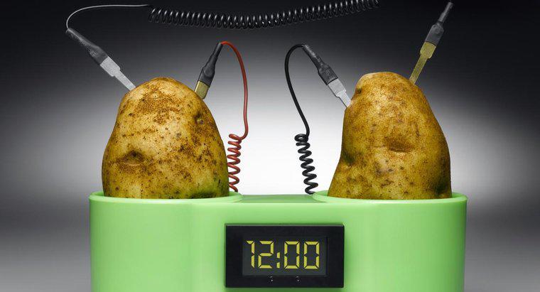 Wie leitet eine Kartoffel Strom?