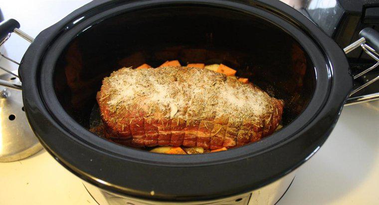 Wie kocht man Schweinebraten in einem Crock-Pot?