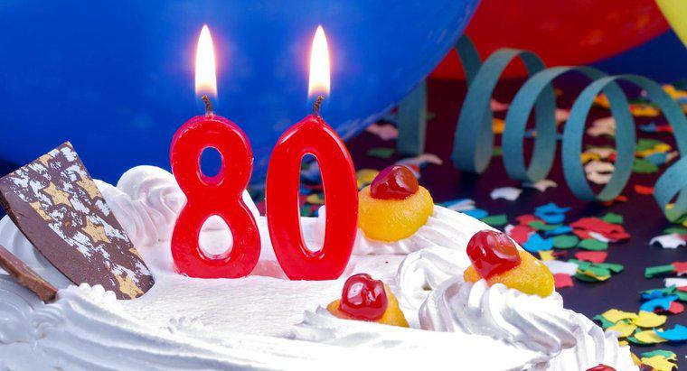 Was sind einige Ideen für eine 80. Geburtstagsparty?