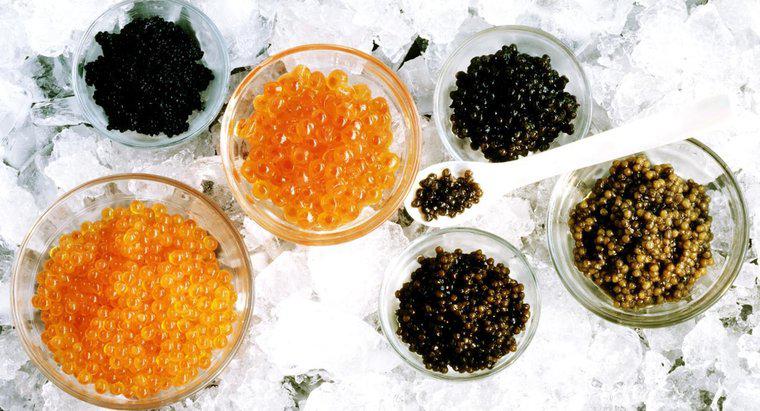 Welche Farbe hat Kaviar?