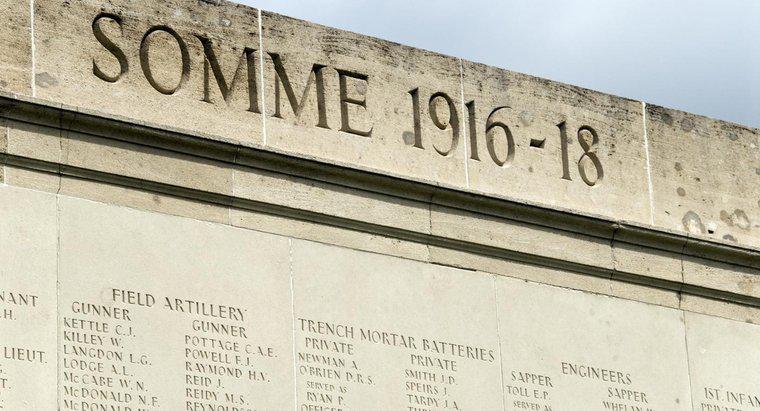 Wie viele Menschen starben in der Schlacht an der Somme?