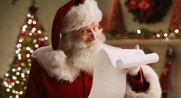 Was ist die nette Liste des Weihnachtsmanns?