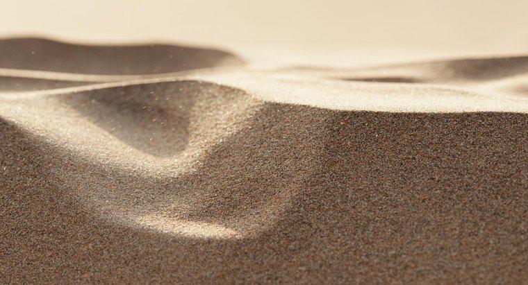 Was sind die physikalischen Eigenschaften von Sand?