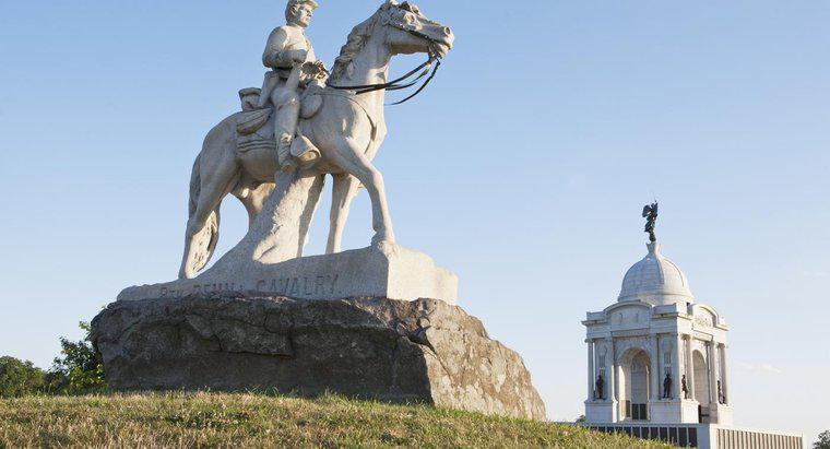 Was waren die beiden großen Schlachten des Bürgerkriegs, die auf dem Boden der Union ausgetragen wurden?