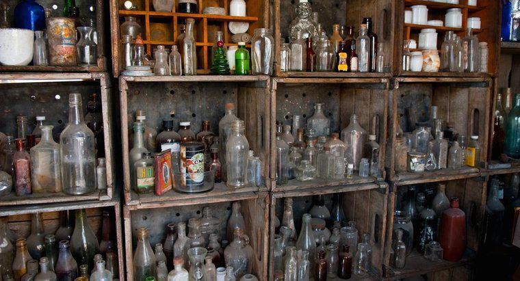 Was sammelt antike Flaschen?